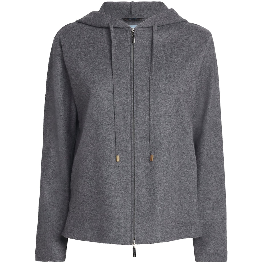 Grey Kid Cashmere Hoodie