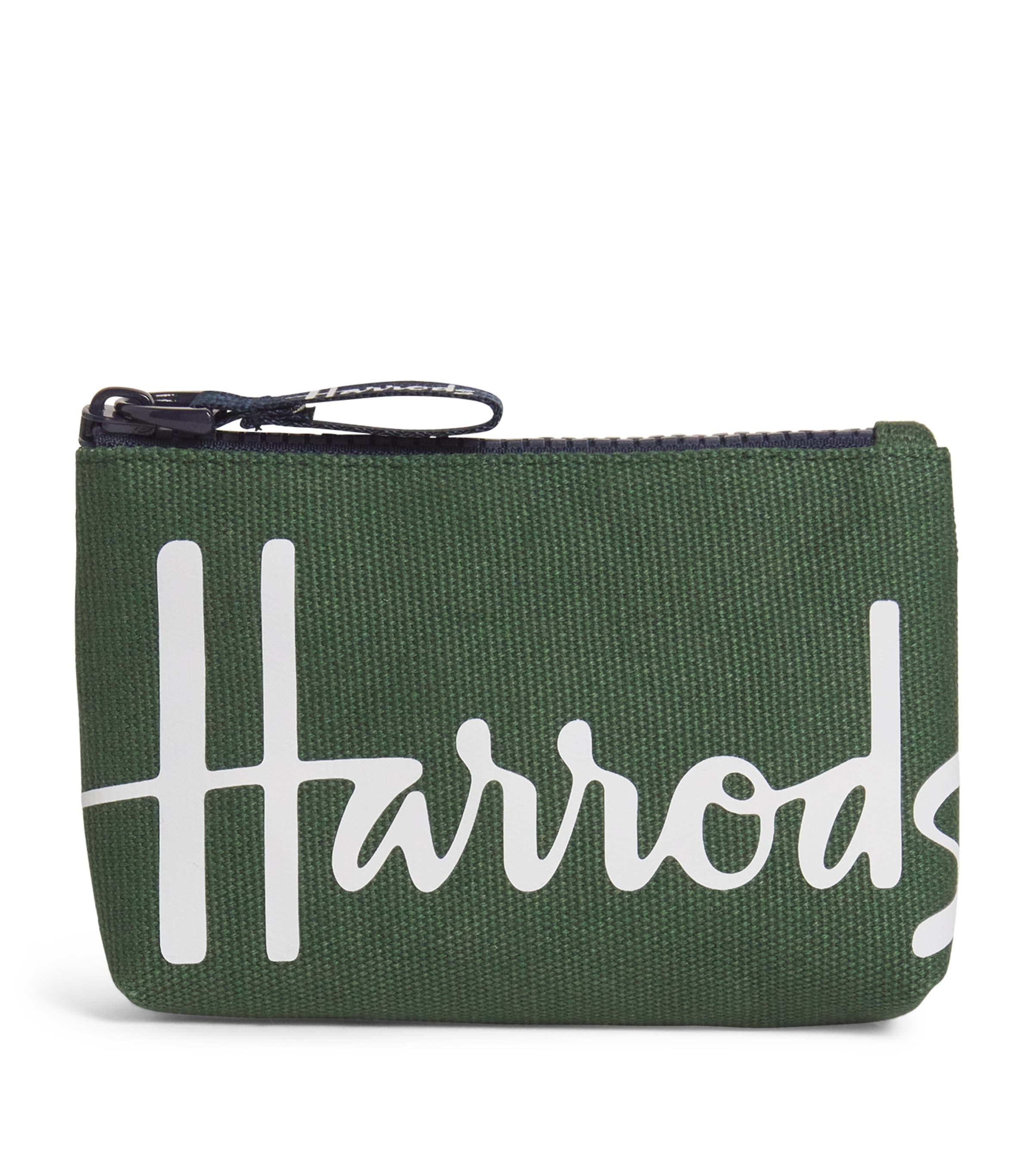 Green Cotton Logo Coin Purse