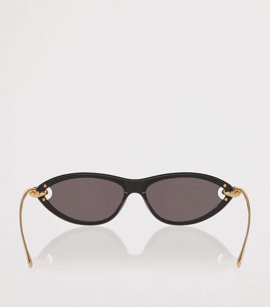 Bottega Veneta Black Cat Eye Sunglasses