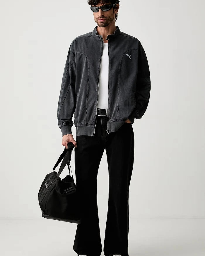 Puma erkek pamuklu denim ceket FUTURE PUMA ARCHIVE