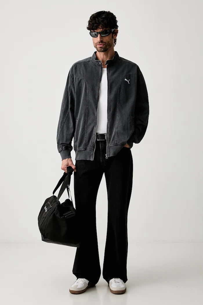 Puma erkek pamuklu denim ceket FUTURE PUMA ARCHIVE