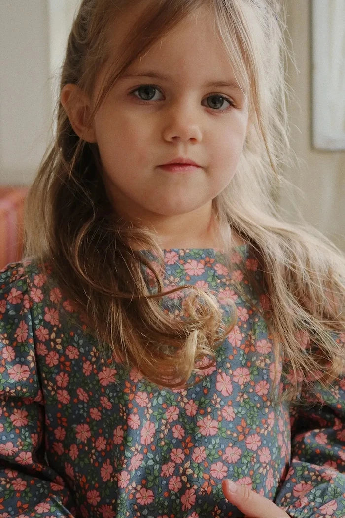 Konges Sløjd DREY SLIT BLOUSE GOTS Çocuk Pamuklu Bluz