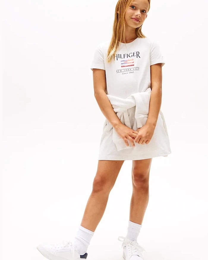 Tommy Hilfiger Çocuk Pamuklu Elbise