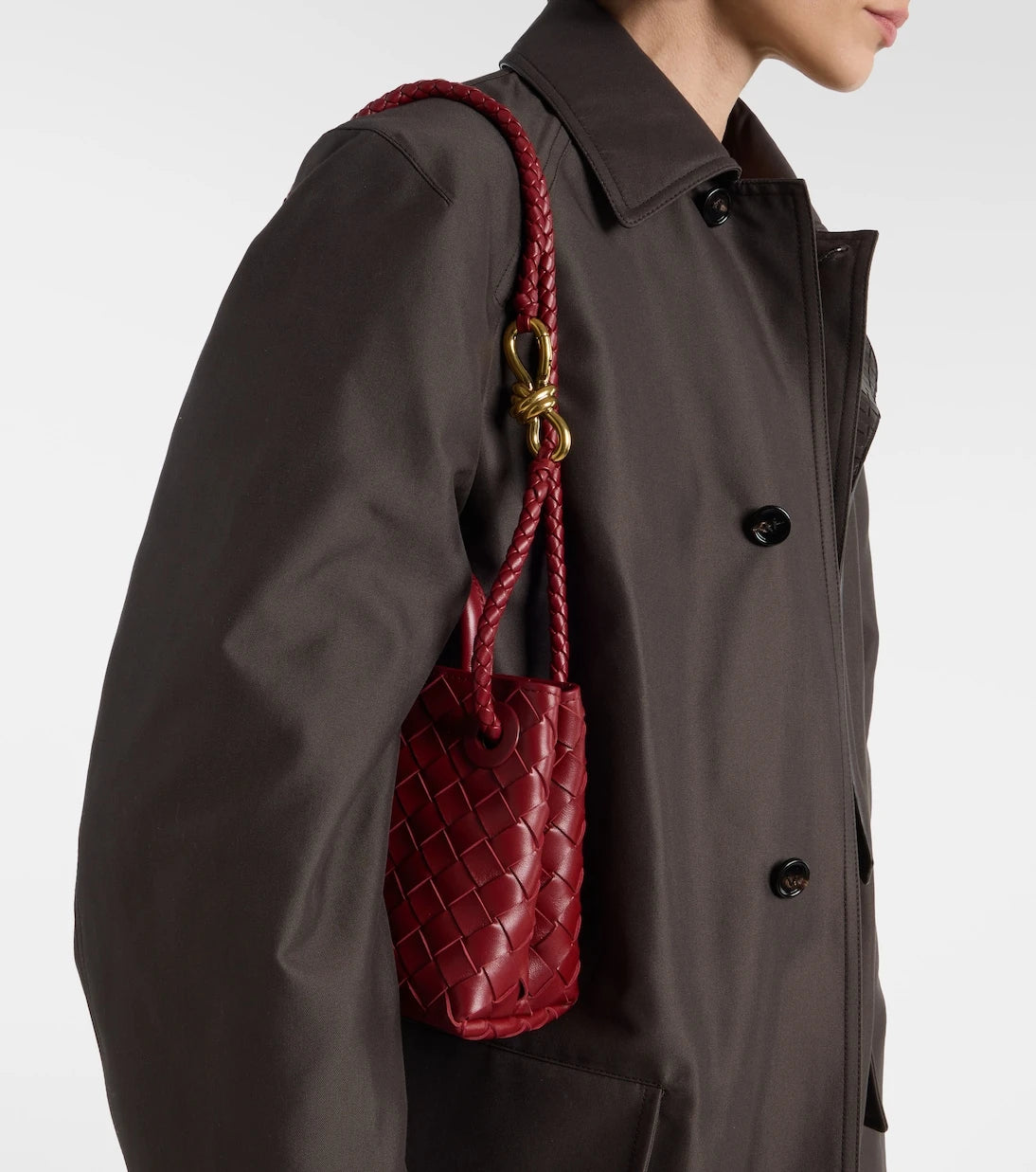 Bottega Veneta - Andiamo Mini leather top-handle bag