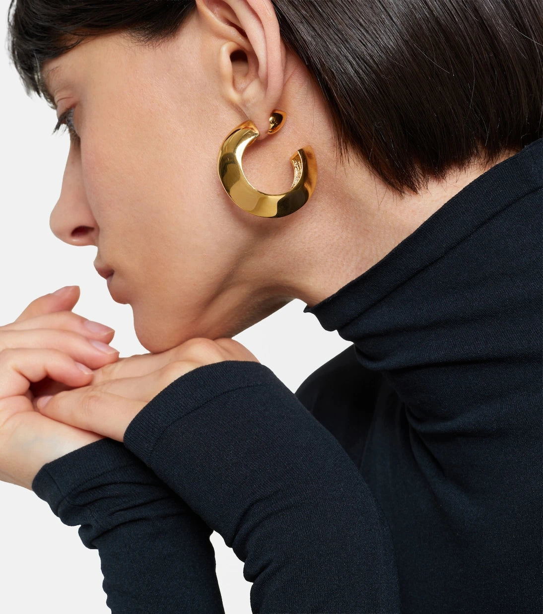 Alaïa - Edge hoop earrings