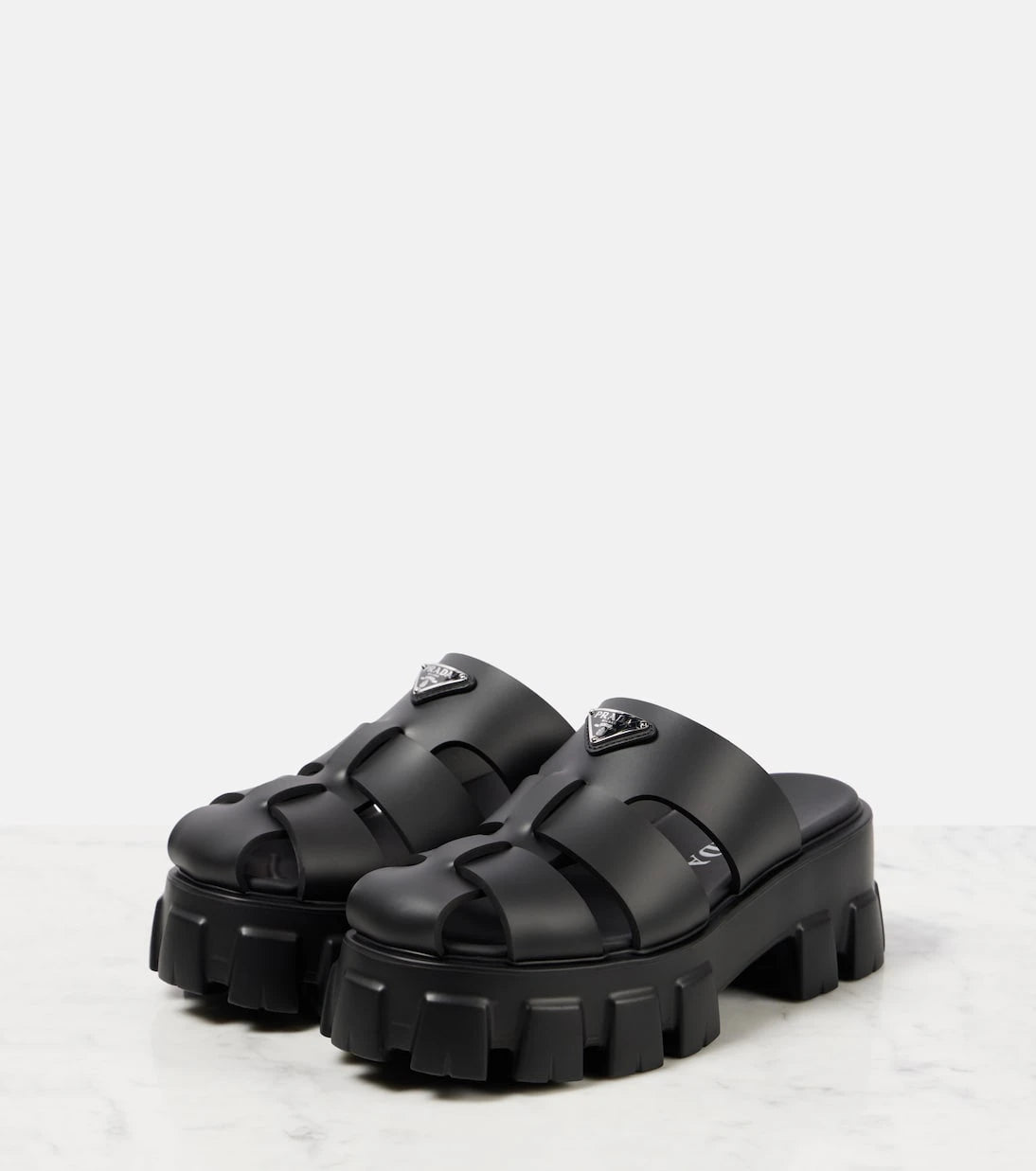 Prada - Monolith platform fisherman sandals