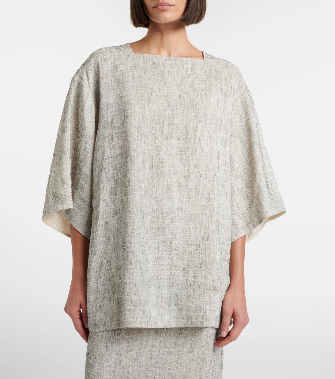 The Row - Hamza linen and silk top