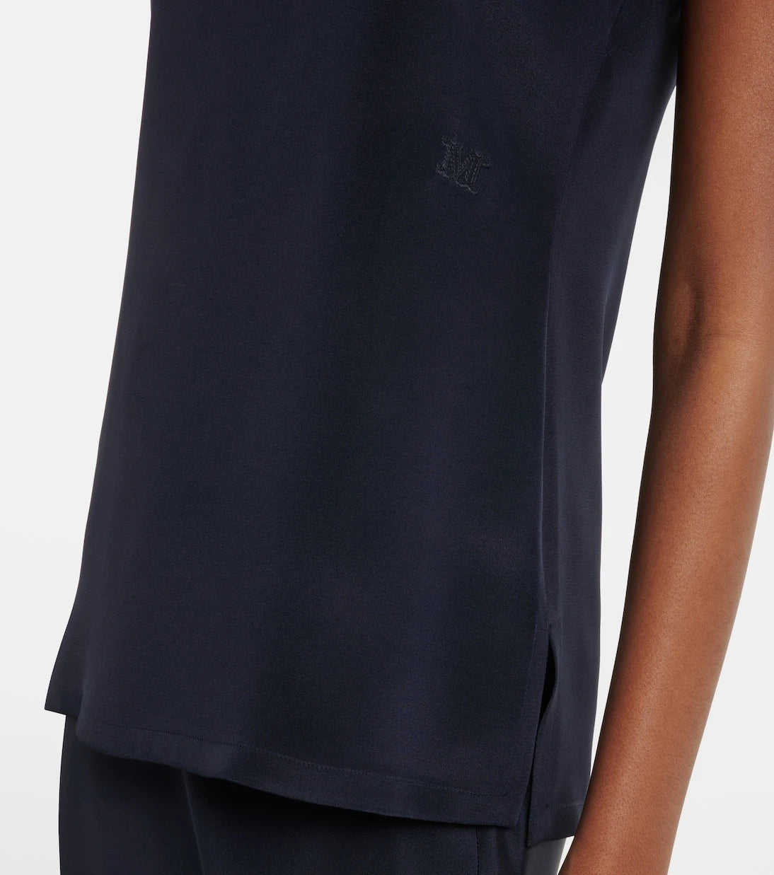 Max Mara - Silk crêpe de chine tank top