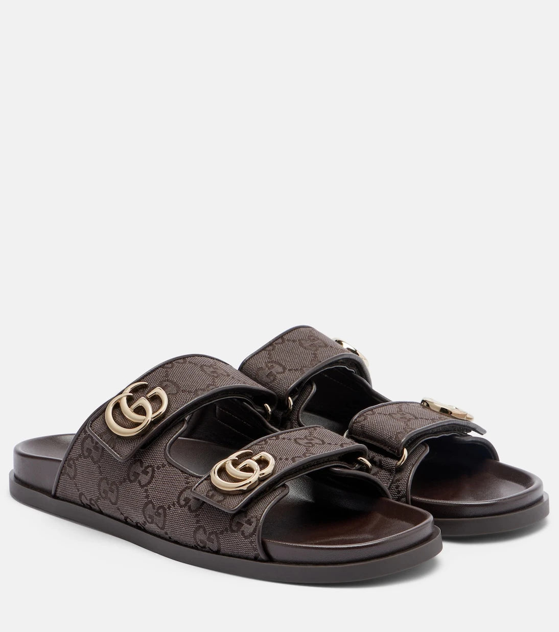 Gucci - Double G GG Canvas sandals