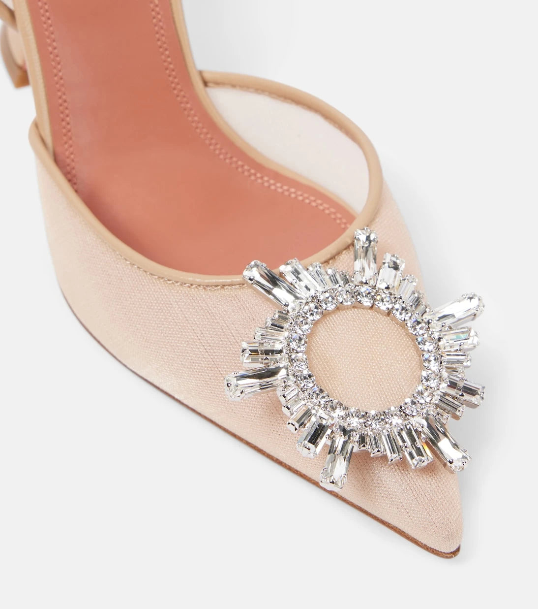 Amina Muaddi - Begum 95 mesh slingback pumps