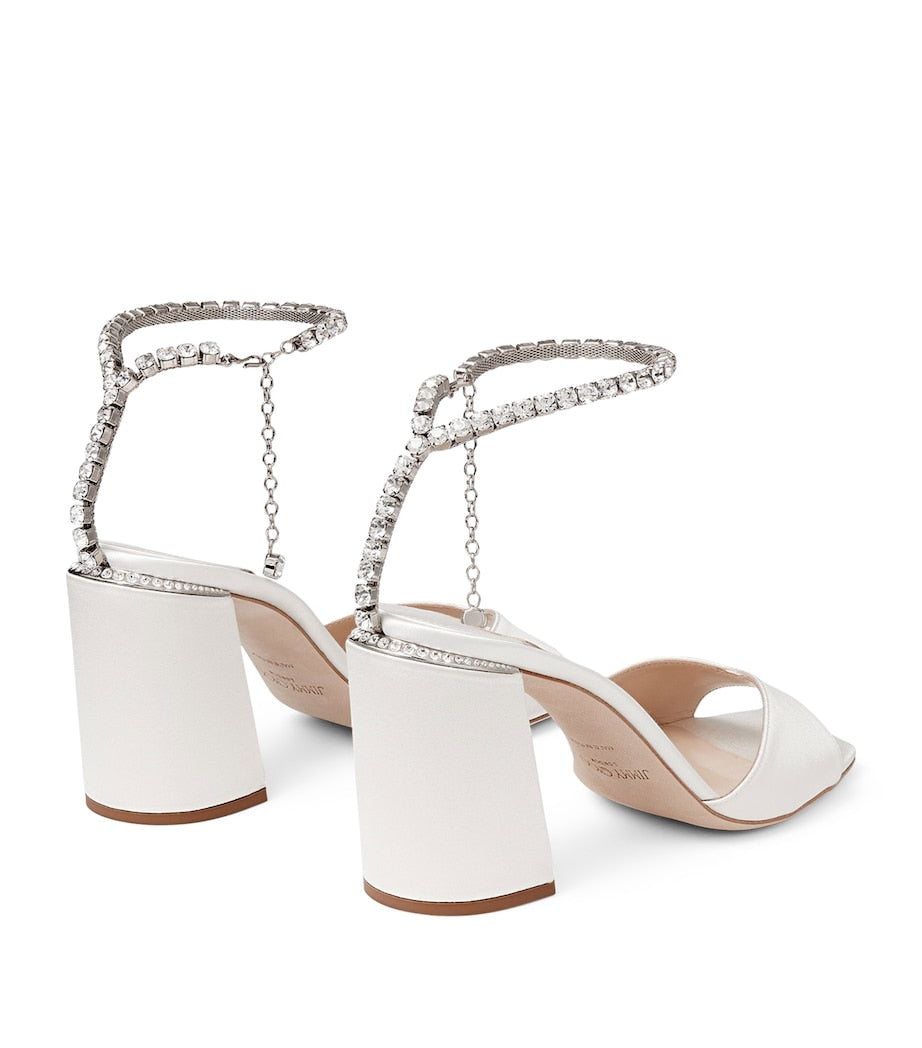 Ivory Saeda 85 Satin Sandals