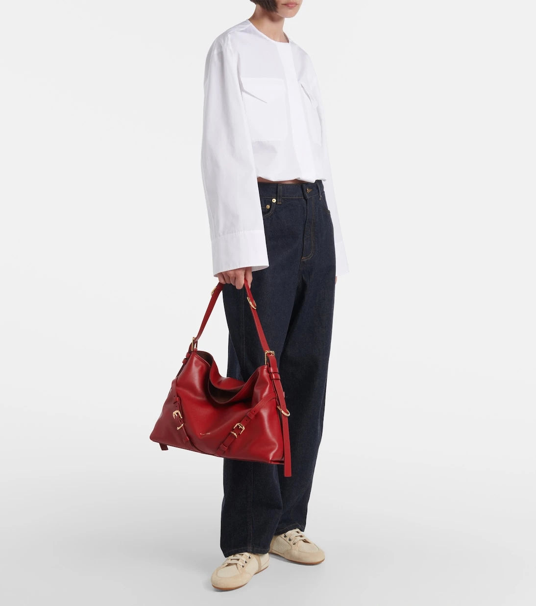 Givenchy - Voyou Medium leather shoulder bag