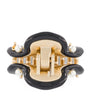 Alexandre de Paris Gold-Plated Pearl-Embellished Claw Hair Clip