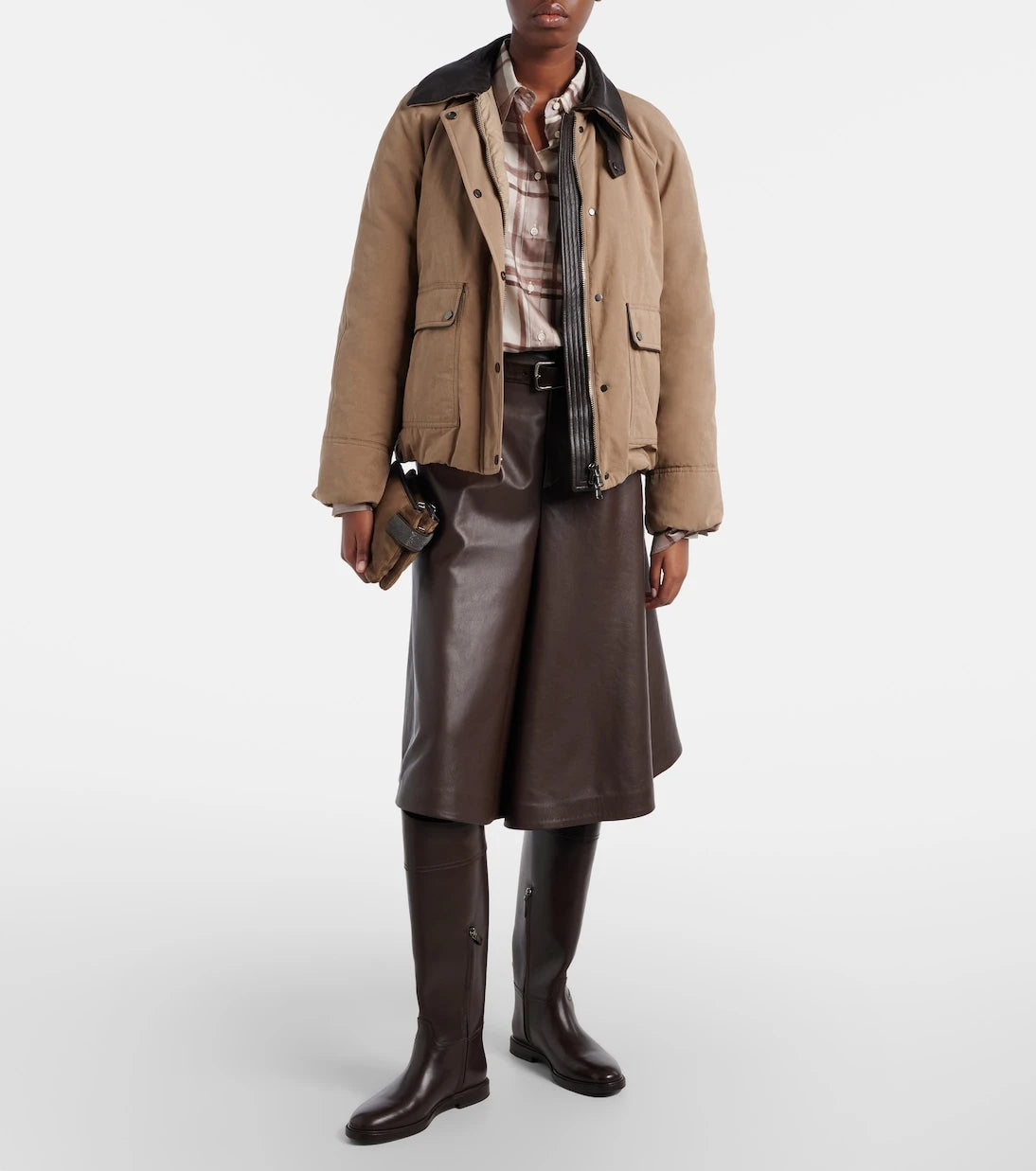 Brunello Cucinelli - Checked silk shirt
