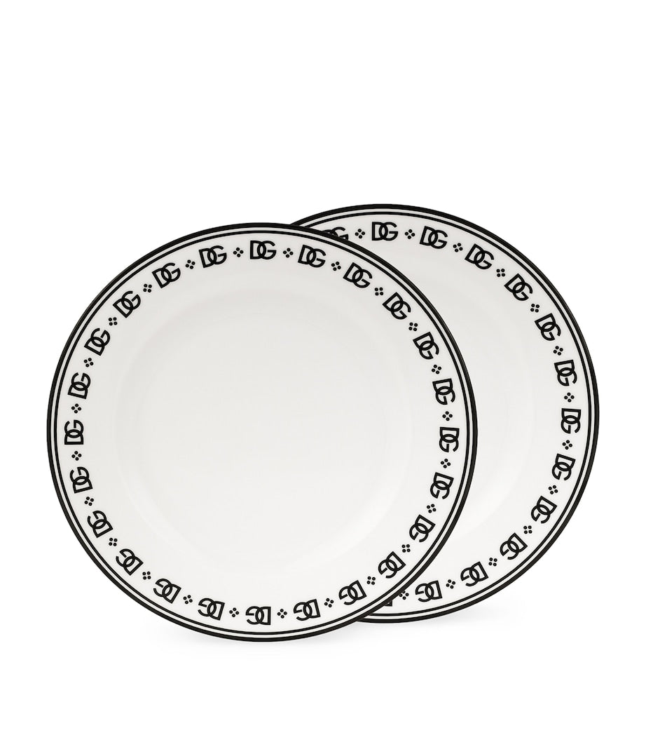 Set of 2 DG Logo Dinner Plates (26.5cm)