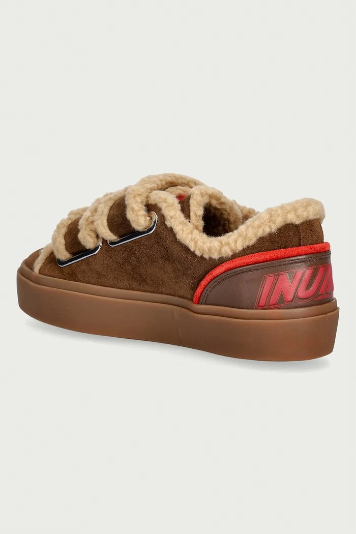 Inuikii Lila Shearling Low Velcro Kadın Süet Sneaker