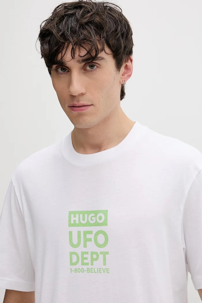 HUGO Blue тениска мъжка от памук Nufotee