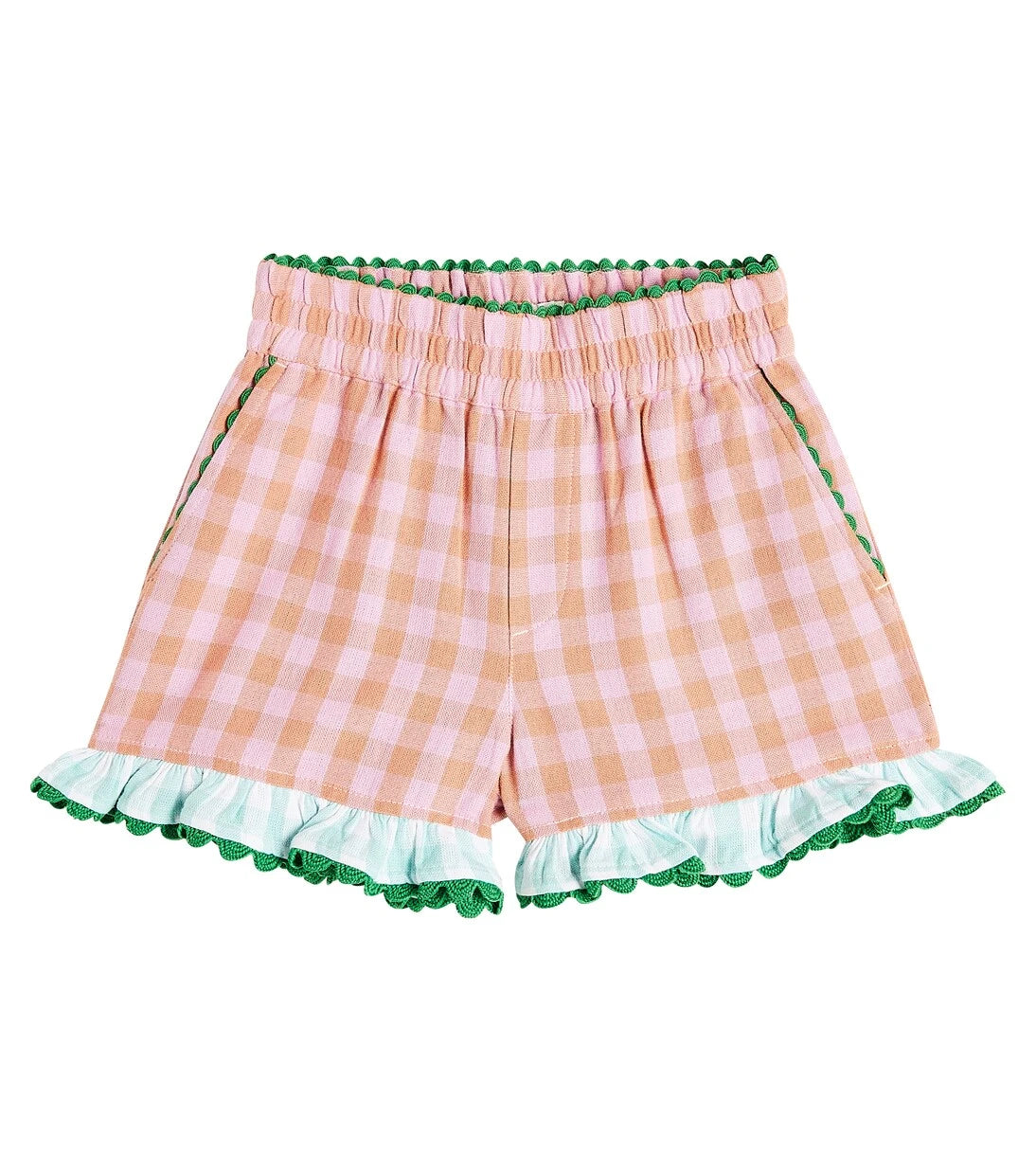 Stella McCartney Kids - شورت قطني كاروهات