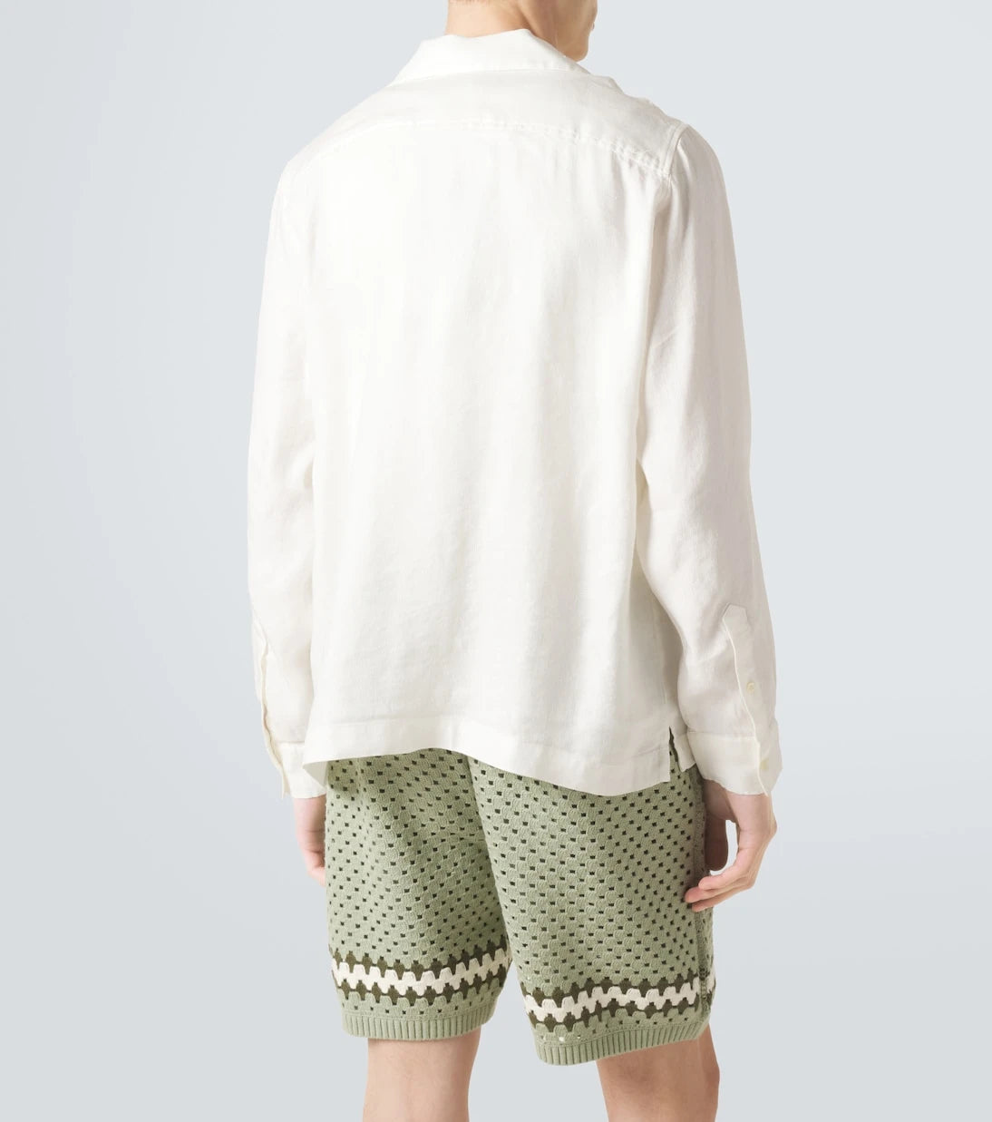 Frescobol Carioca - Safra linen-blend shirt
