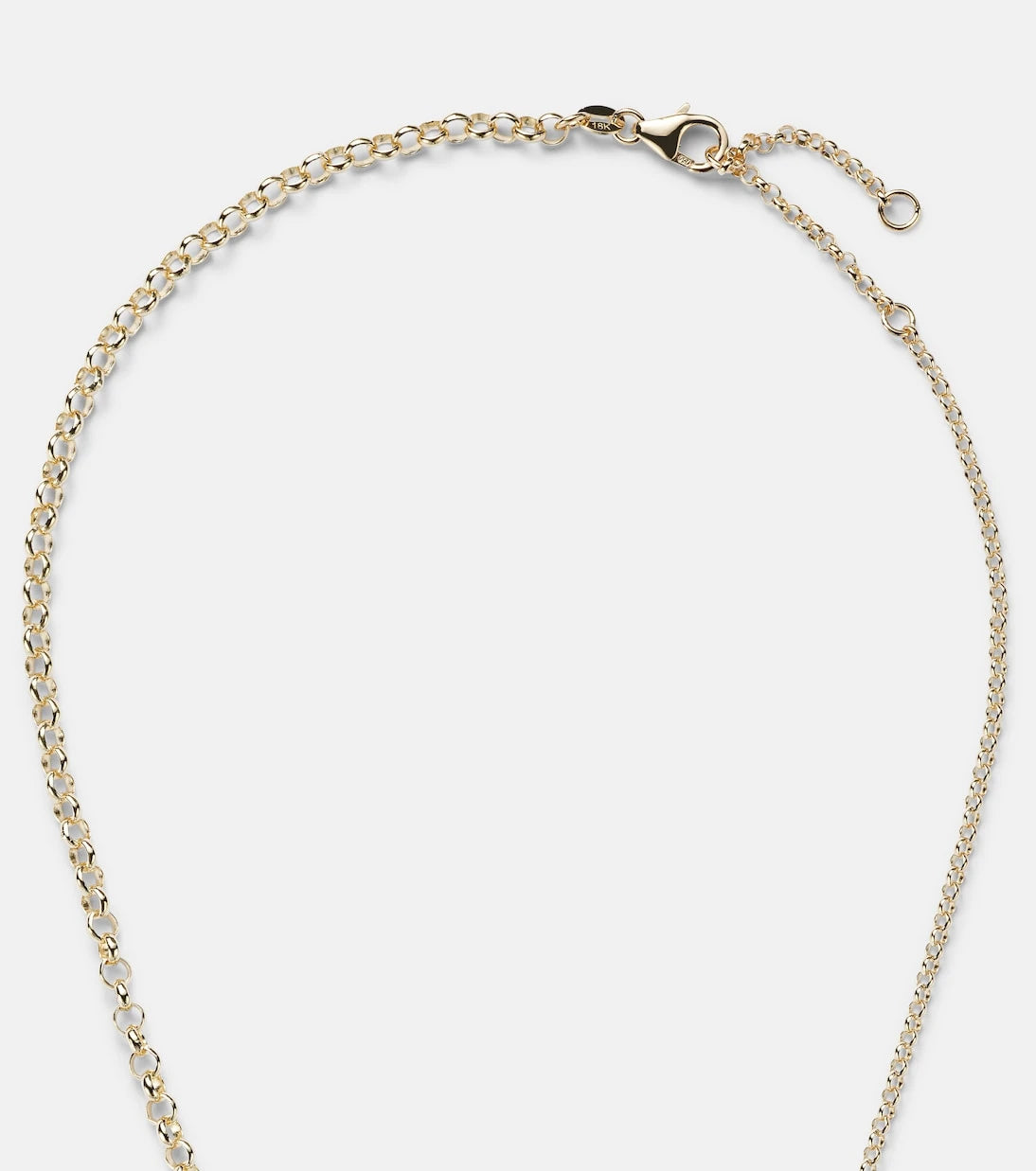 FoundRae - Heart Medium 18kt gold chain necklace with diamonds