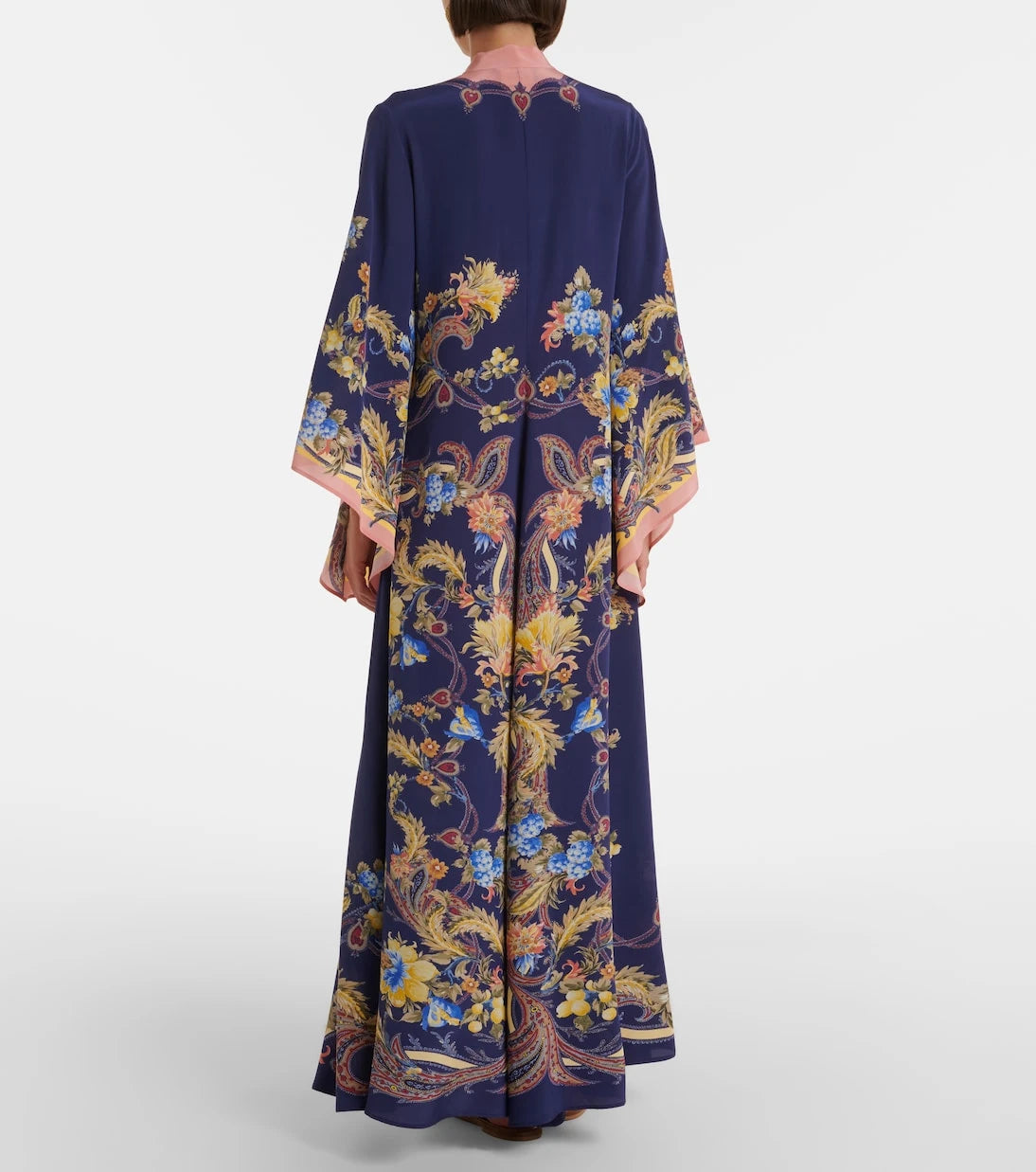 Etro - Paisley tie-neck silk maxi dress