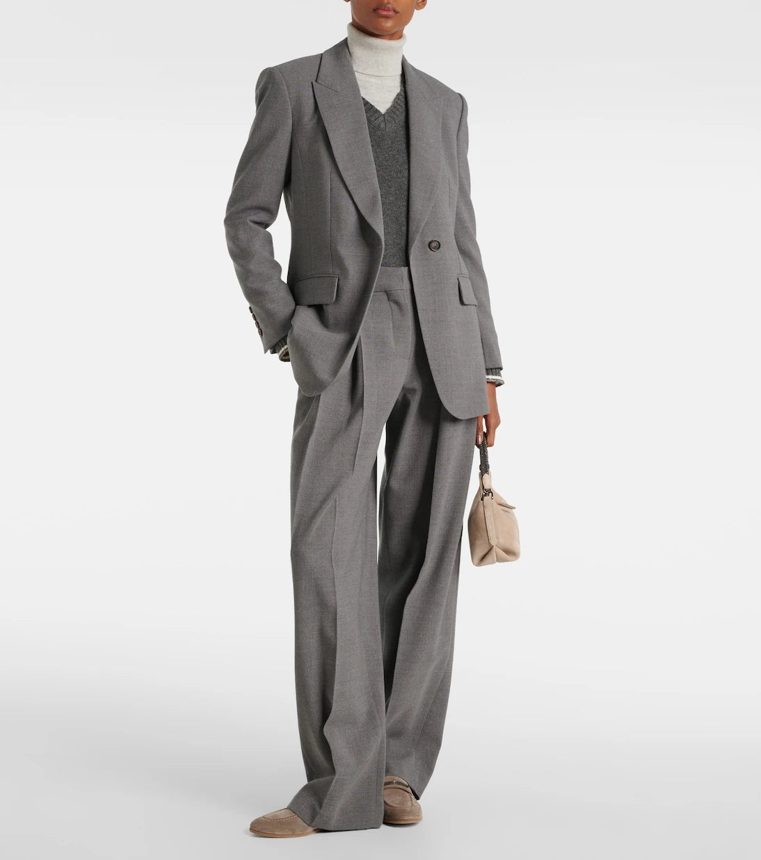Brunello Cucinelli - Wool wide-leg pants
