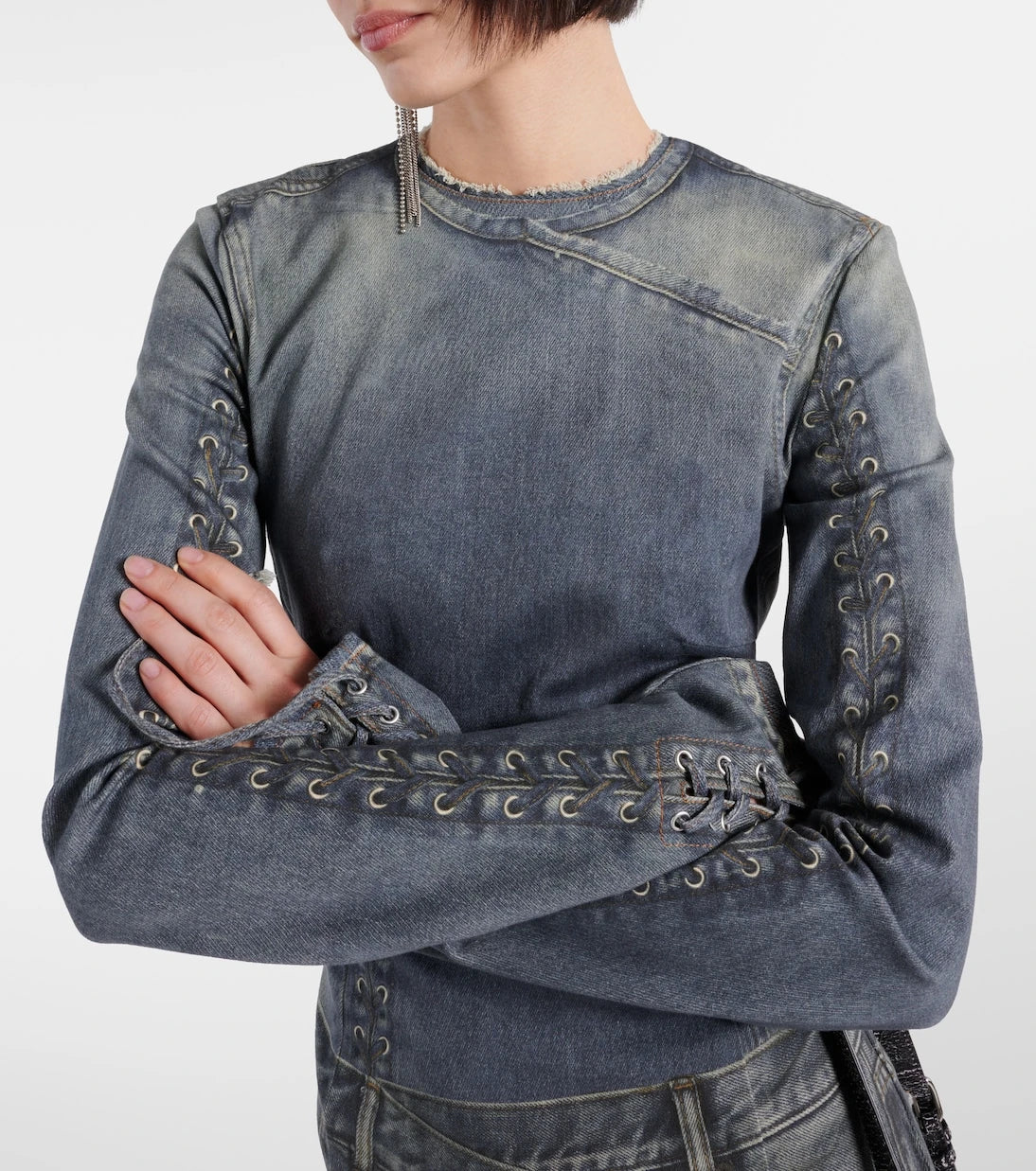 Acne Studios - Printed cotton-blend minidress