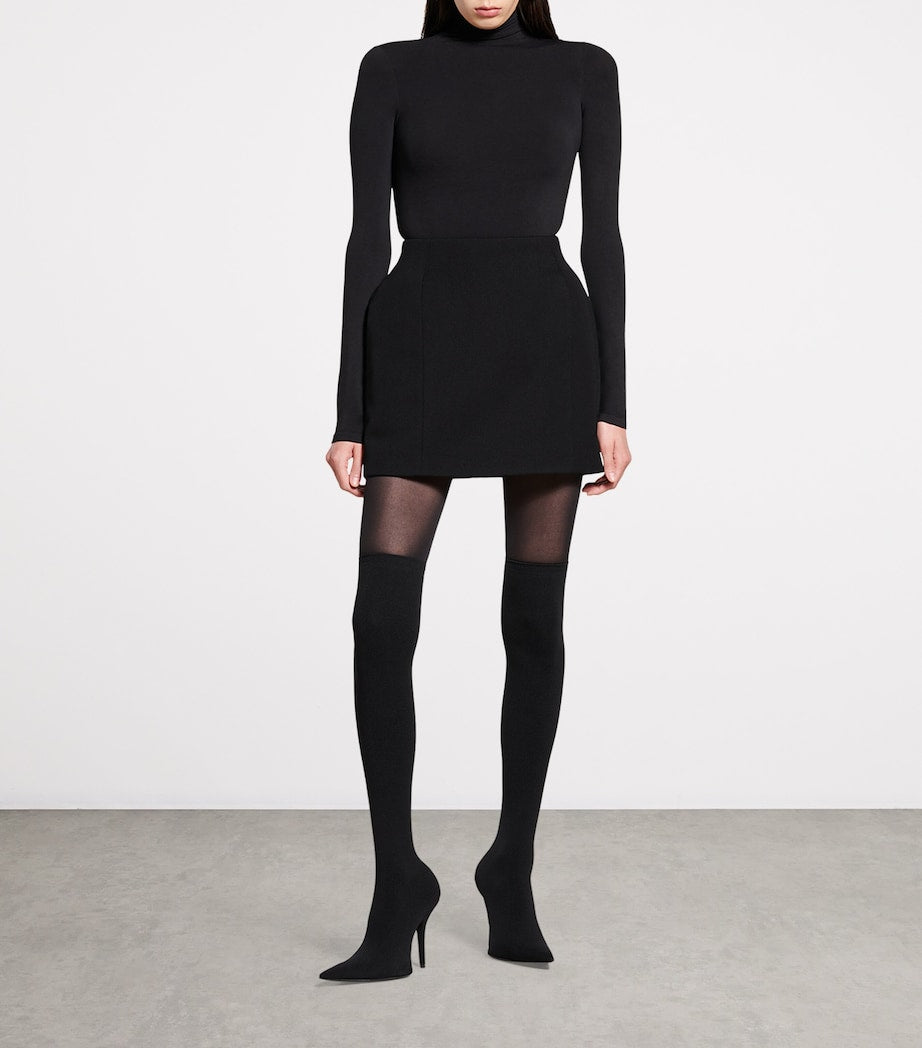 Balenciaga Black Hourglass Mini Skirt