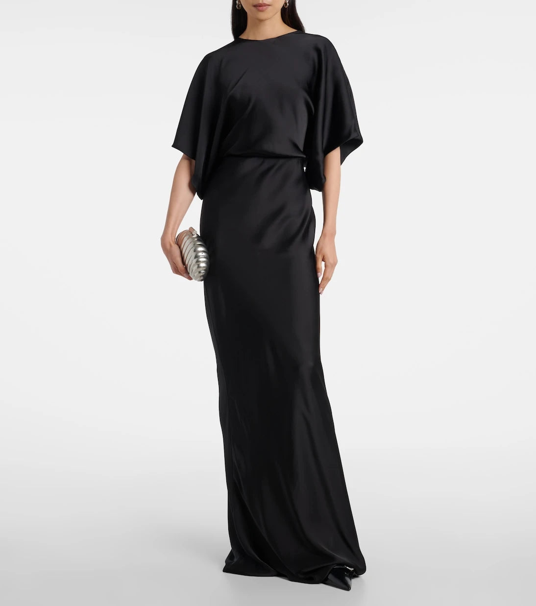 Norma Kamali - Obie draped satin gown