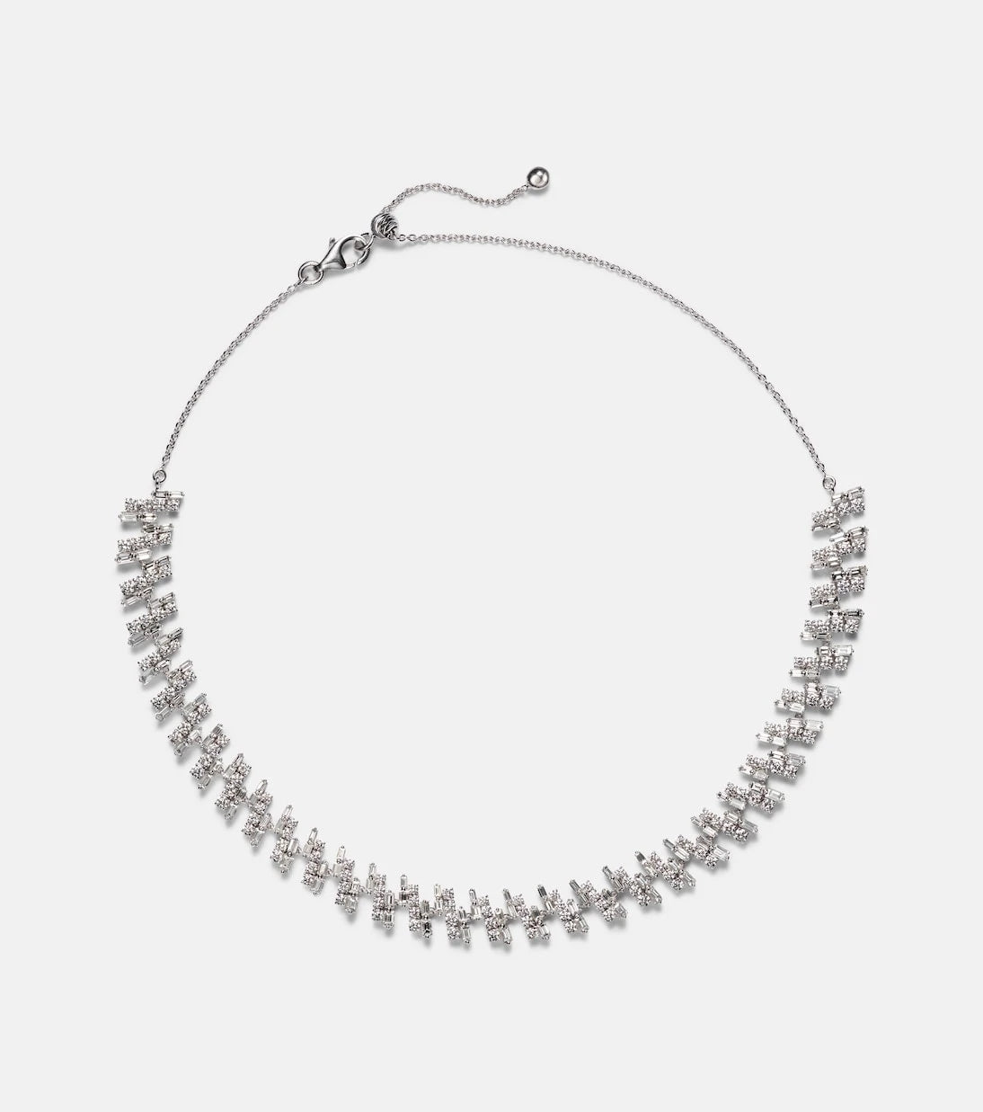 Kamyen - Art Deco 18kt white gold choker with diamonds