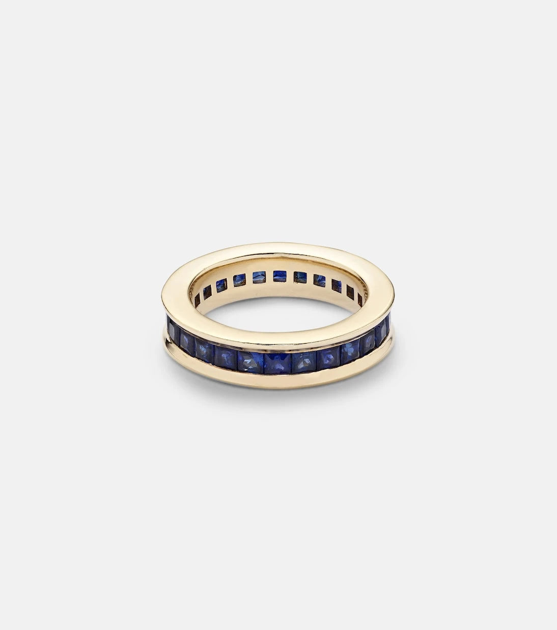 Octavia Elizabeth - Ivy Eternity 18kt gold ring with sapphire
