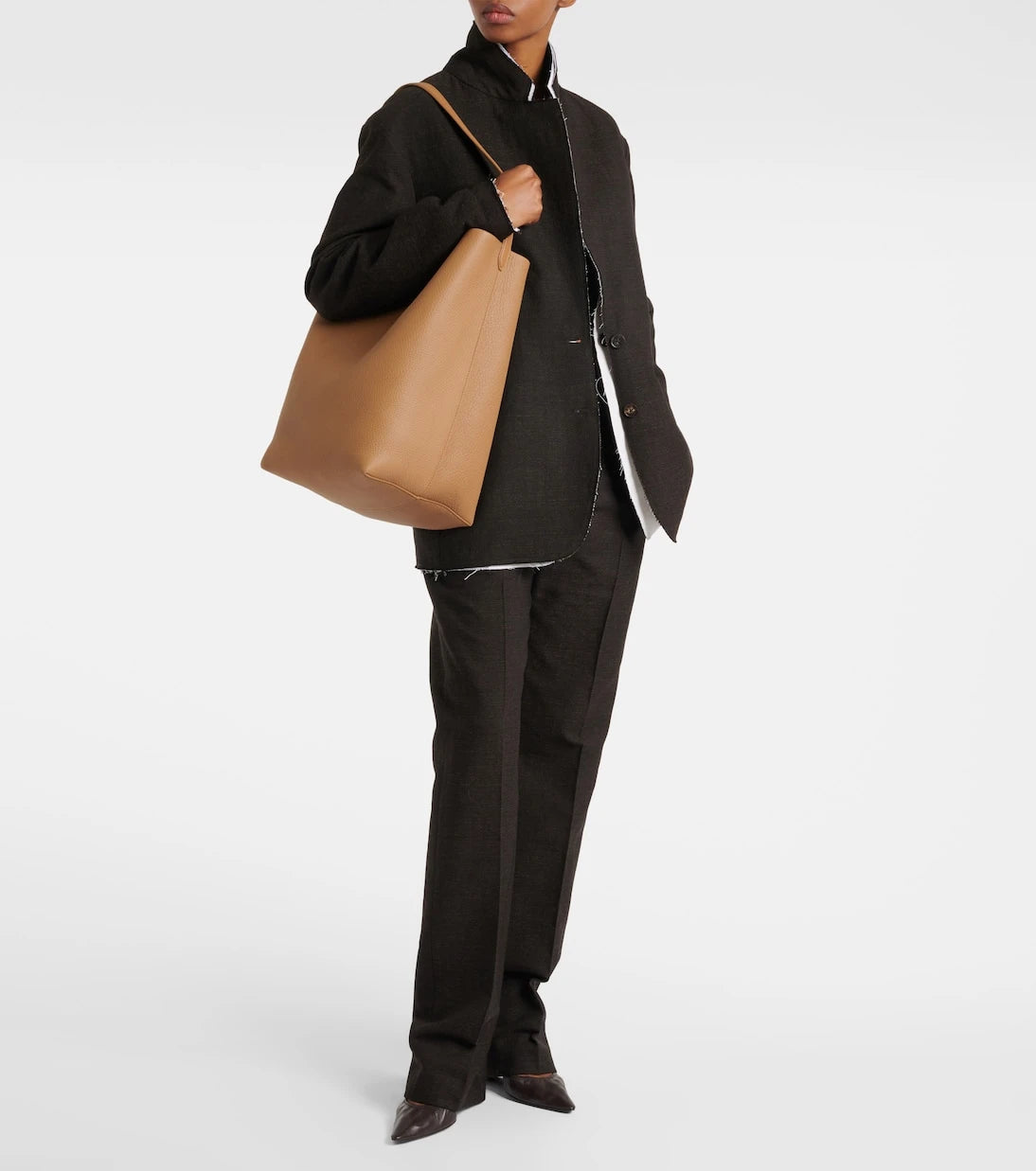 The Row - N/S Park Large leather tote bag