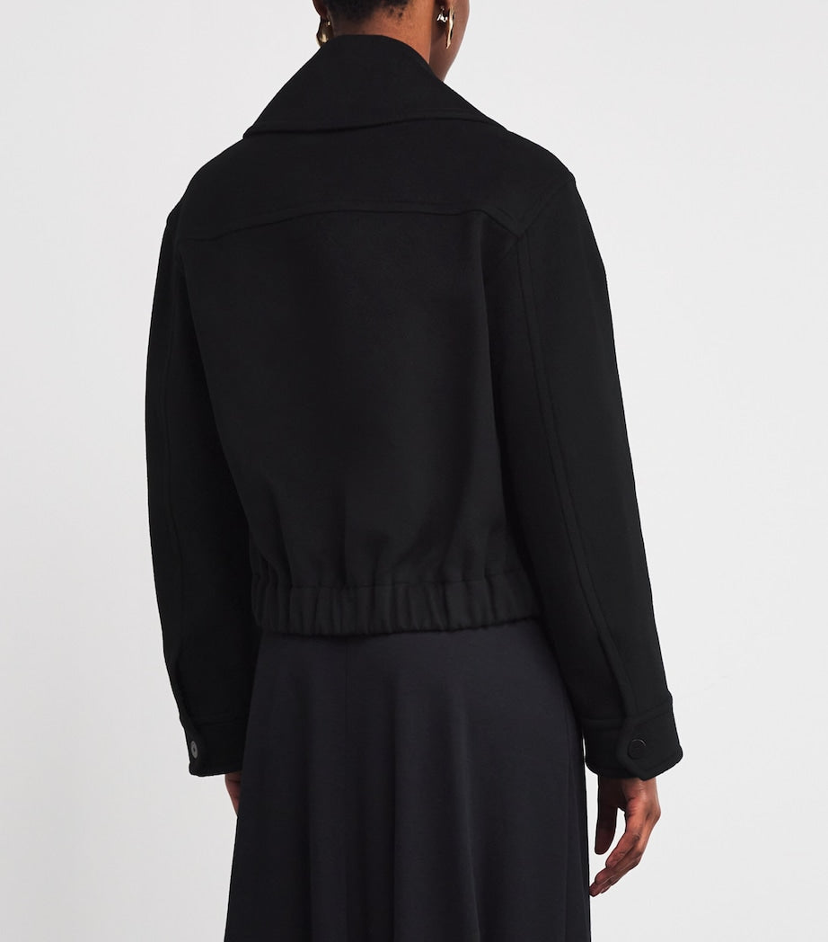 Joseph Black Wool-Cashmere Luc Jacket