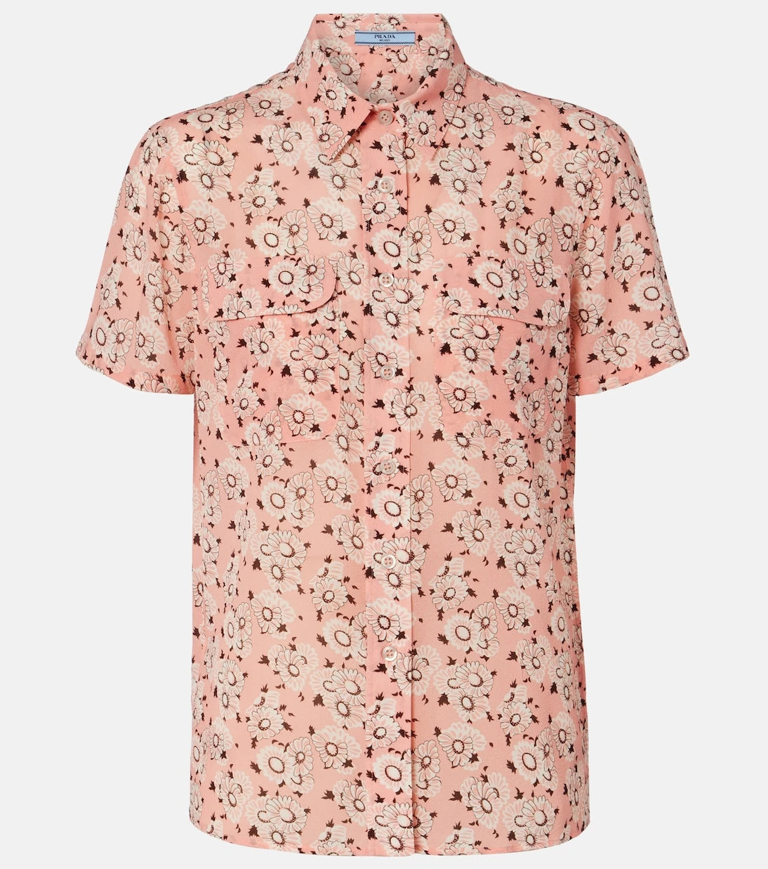 Prada - Floral silk-blend shirt