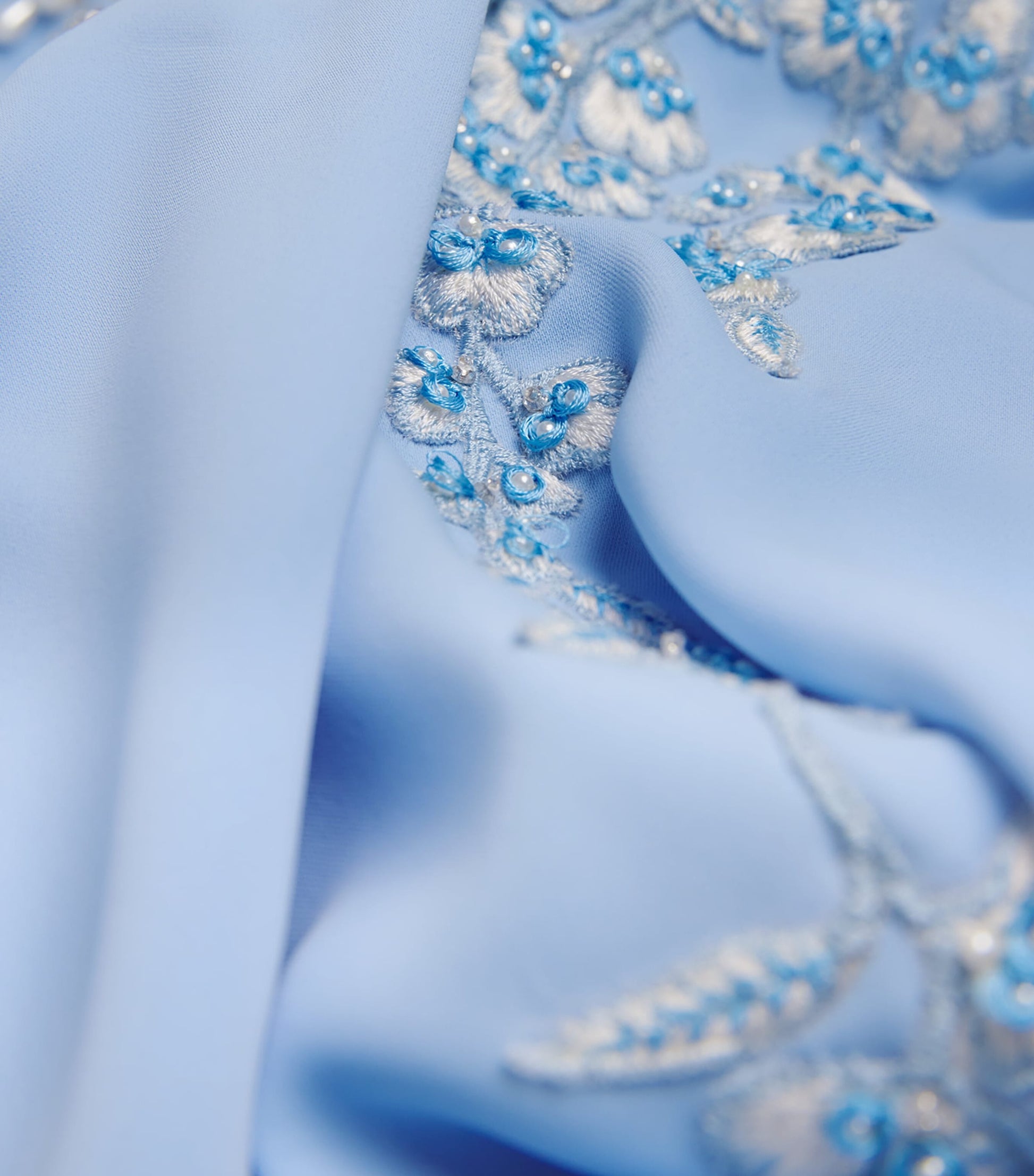 Multi Satin Embellished Kaftan