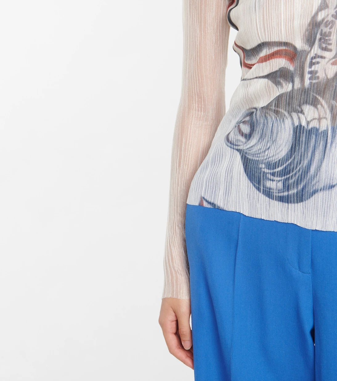 JW Anderson - توب شفّاف مطبوع