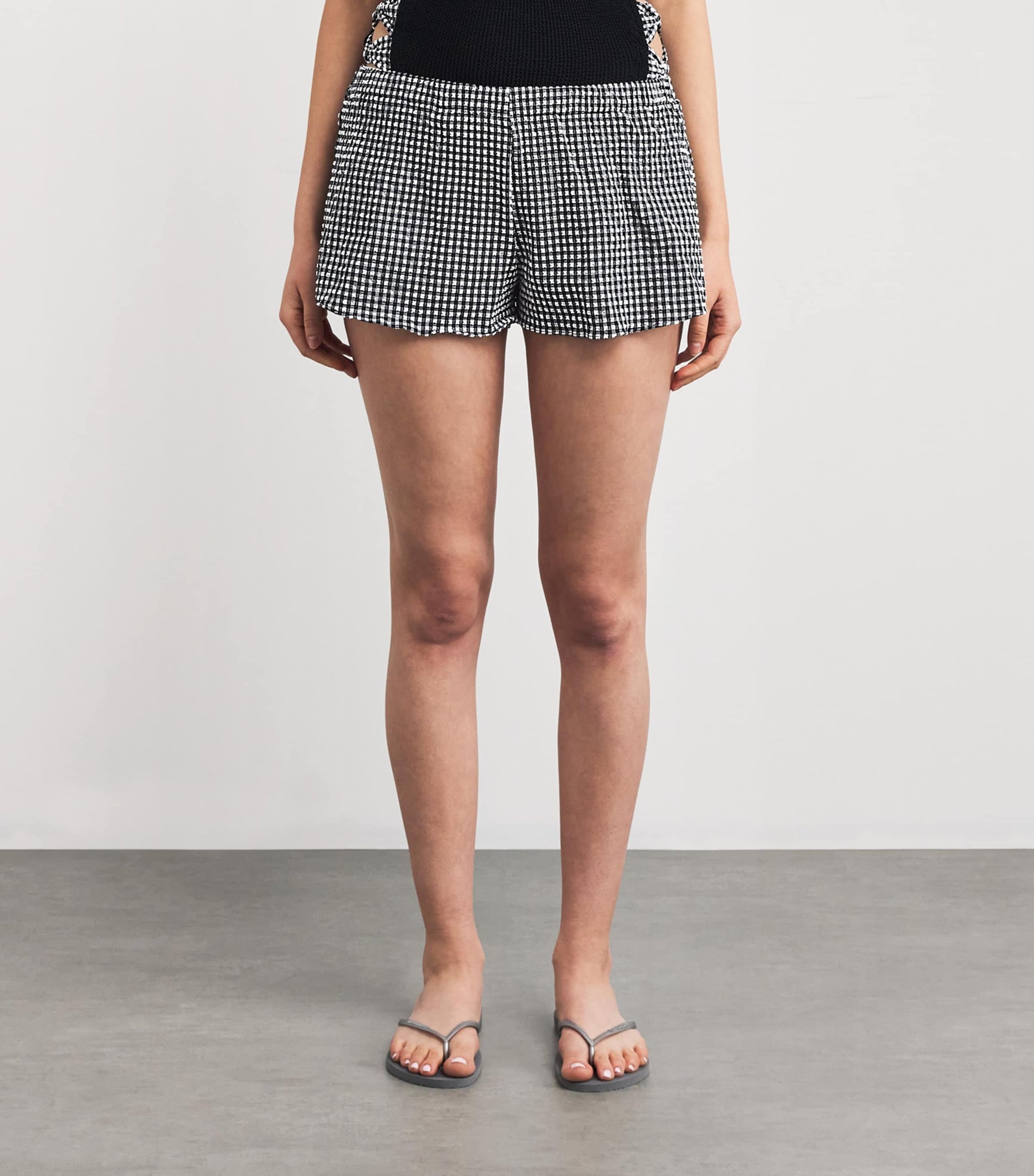 Gingham Runner Shorts BLACK GINGHAM