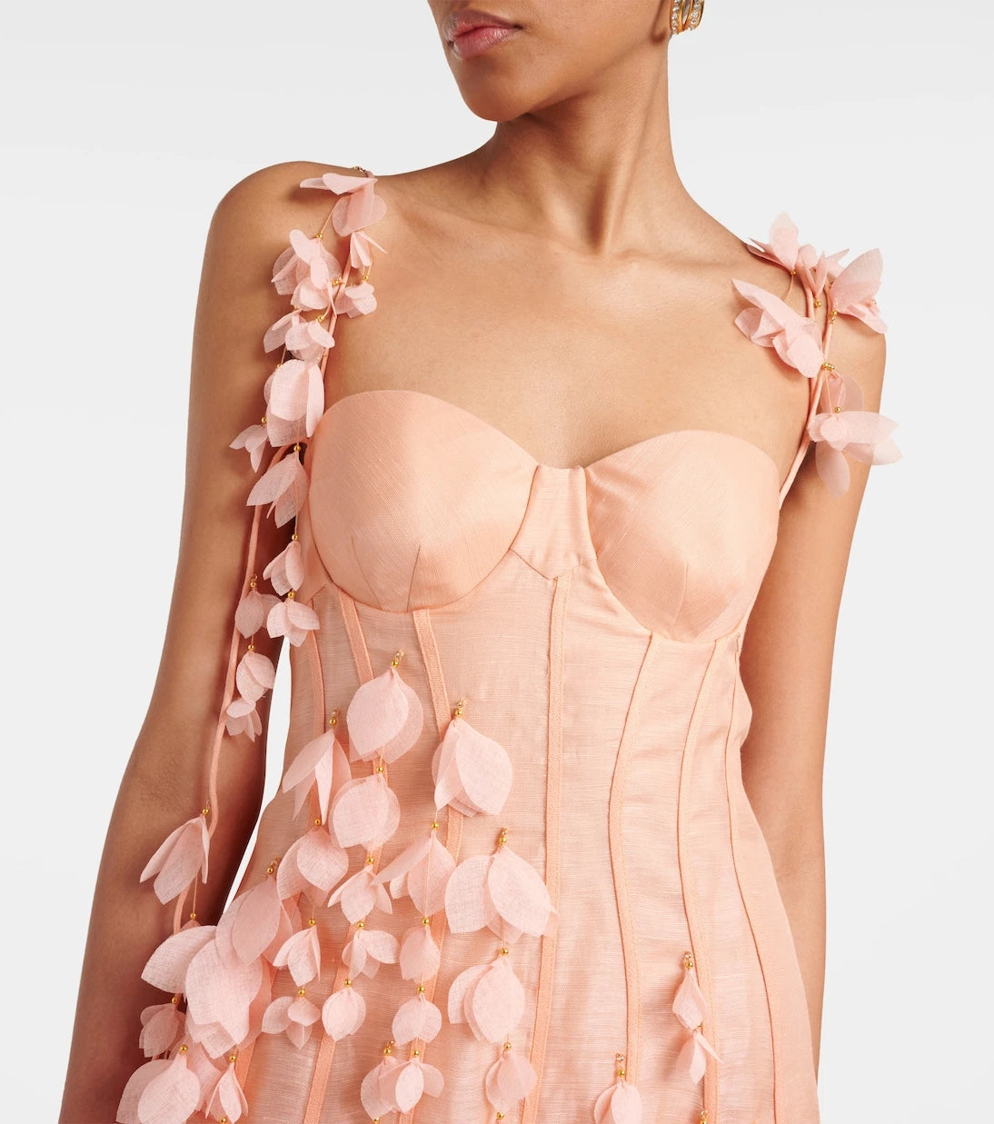 Zimmermann - Dawning linen and silk midi dress