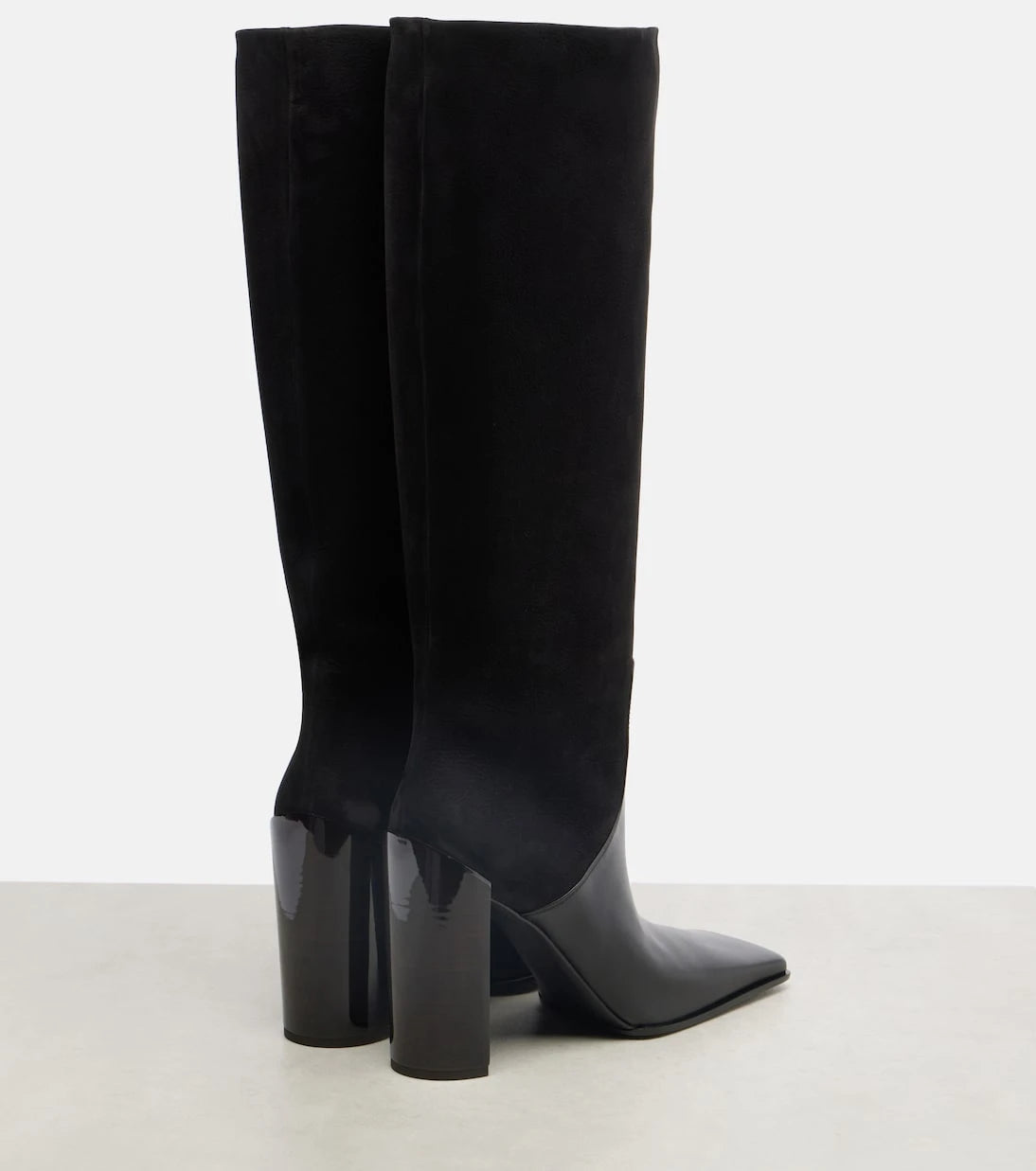 Alaïa - 90 leather and suede knee-high boots