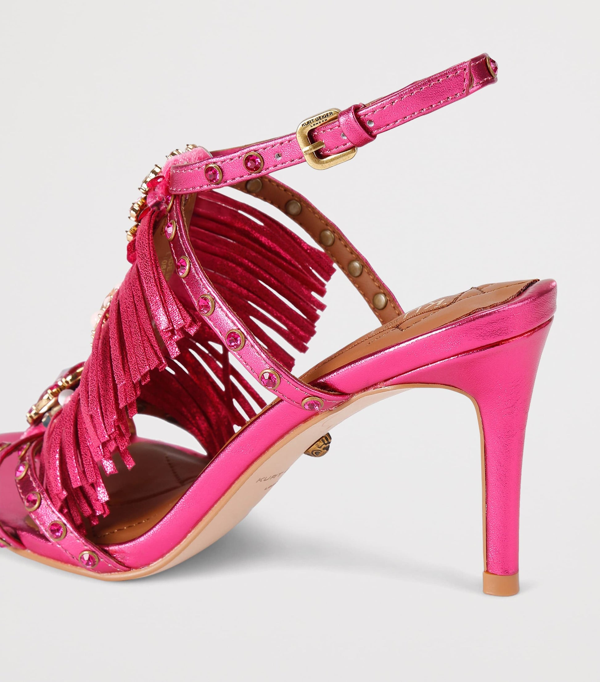 Kurt Geiger London Leather Fringed Sandals