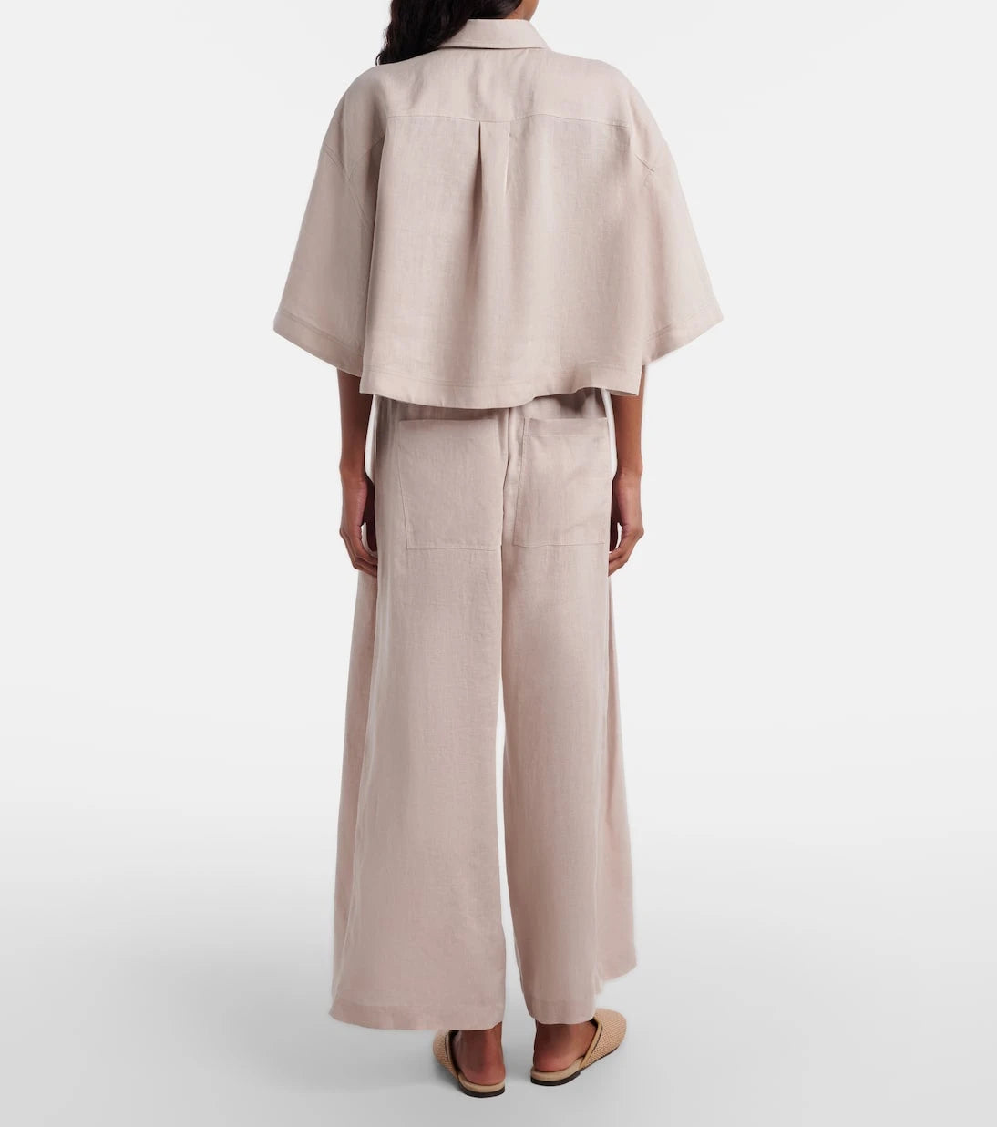 Brunello Cucinelli - Linen wide-leg pants