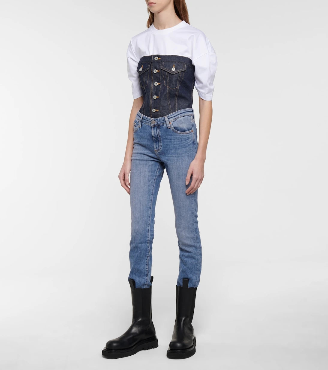 AG Jeans - Mari high-rise slim jeans