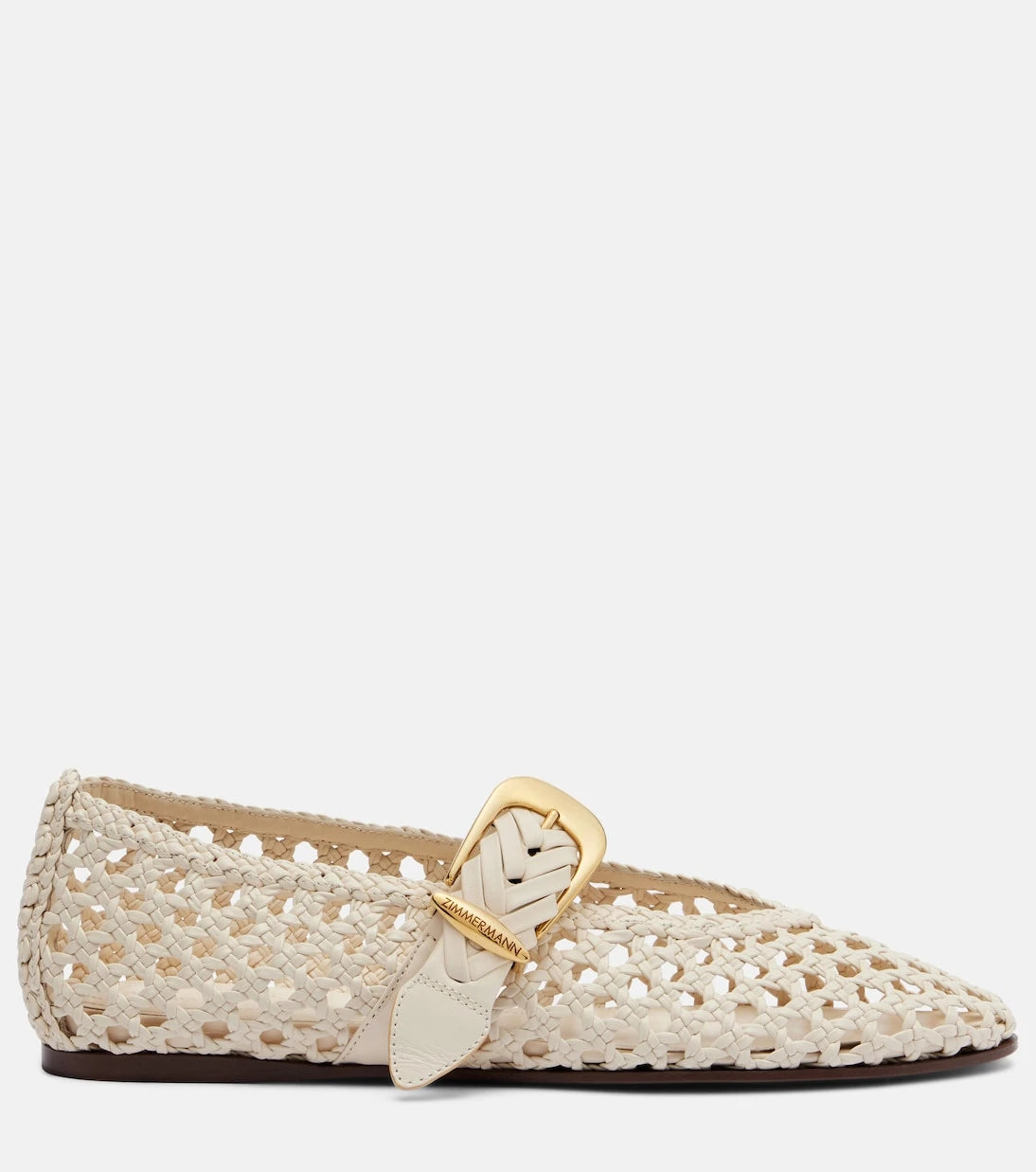 Zimmermann - Alchemy braided leather Mary Jane flats