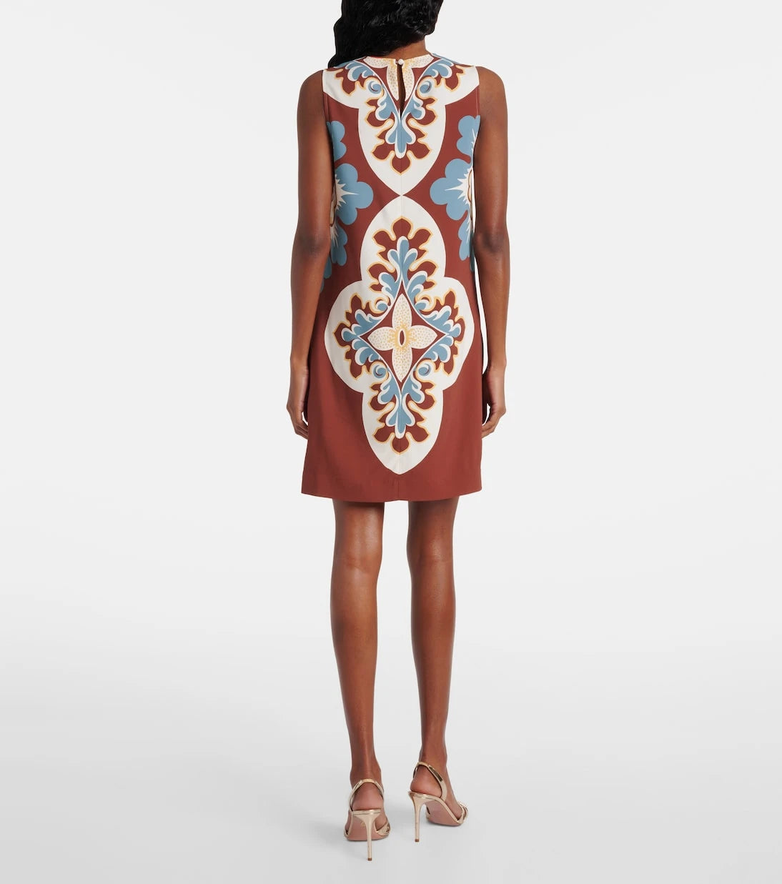 La DoubleJ - Printed satin shift dress
