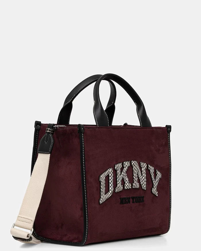 DKNY kadın crossbody suni süet çanta