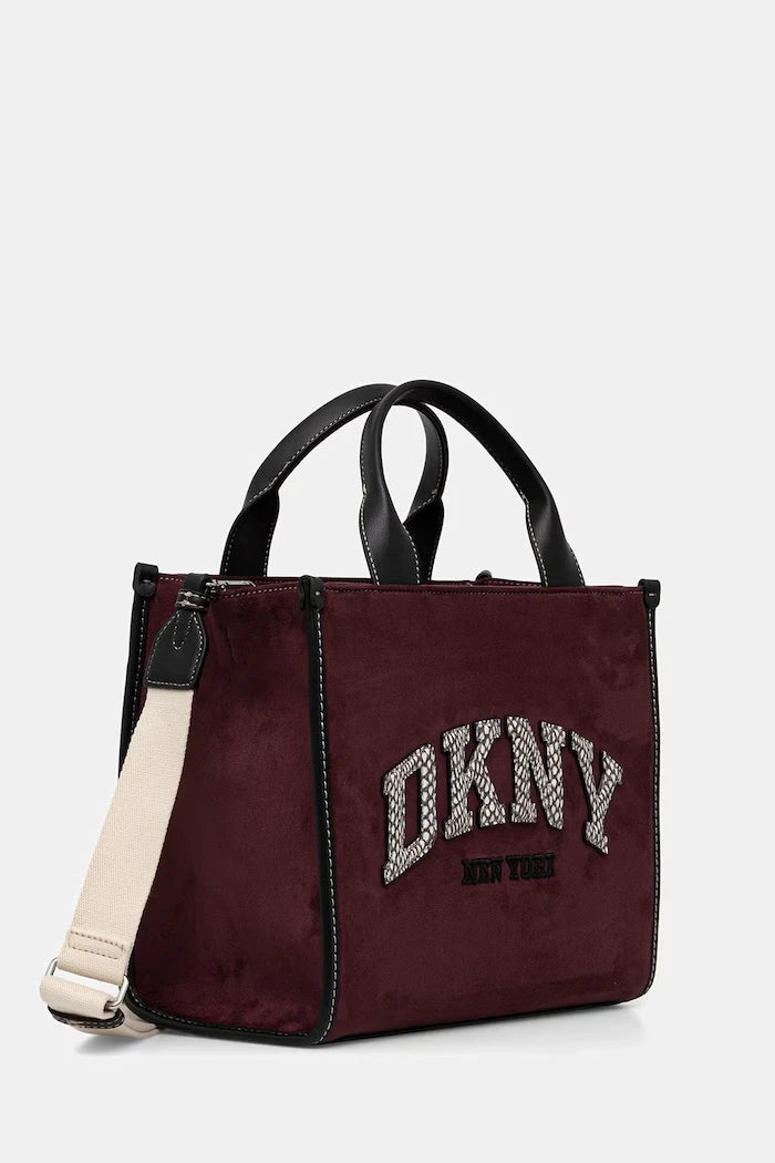 DKNY kadın crossbody suni süet çanta
