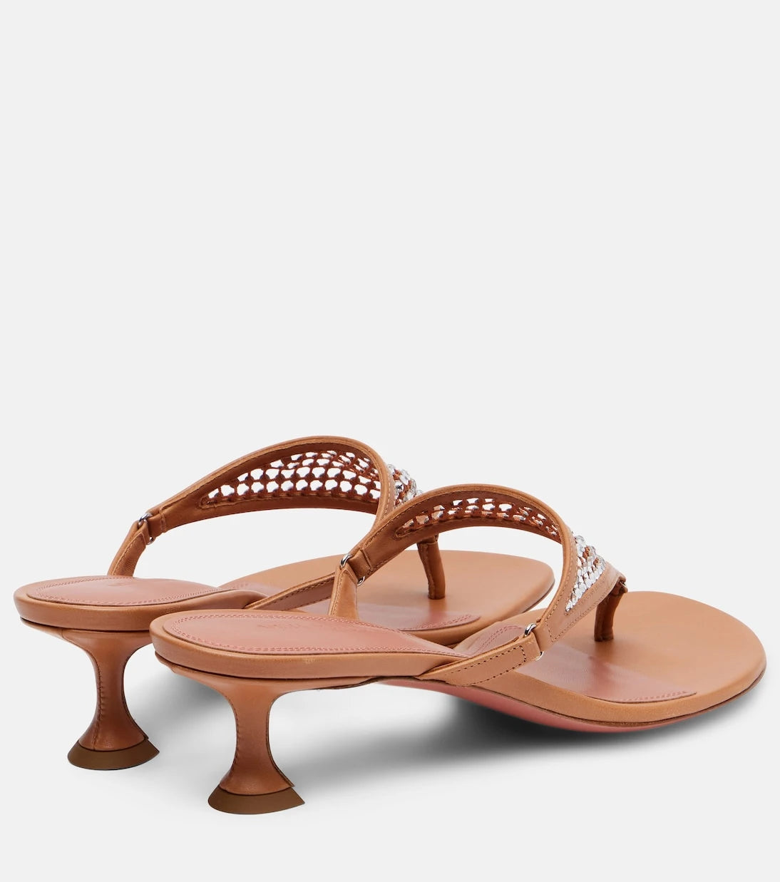 Amina Muaddi - Cameron 45 embellished thong sandals