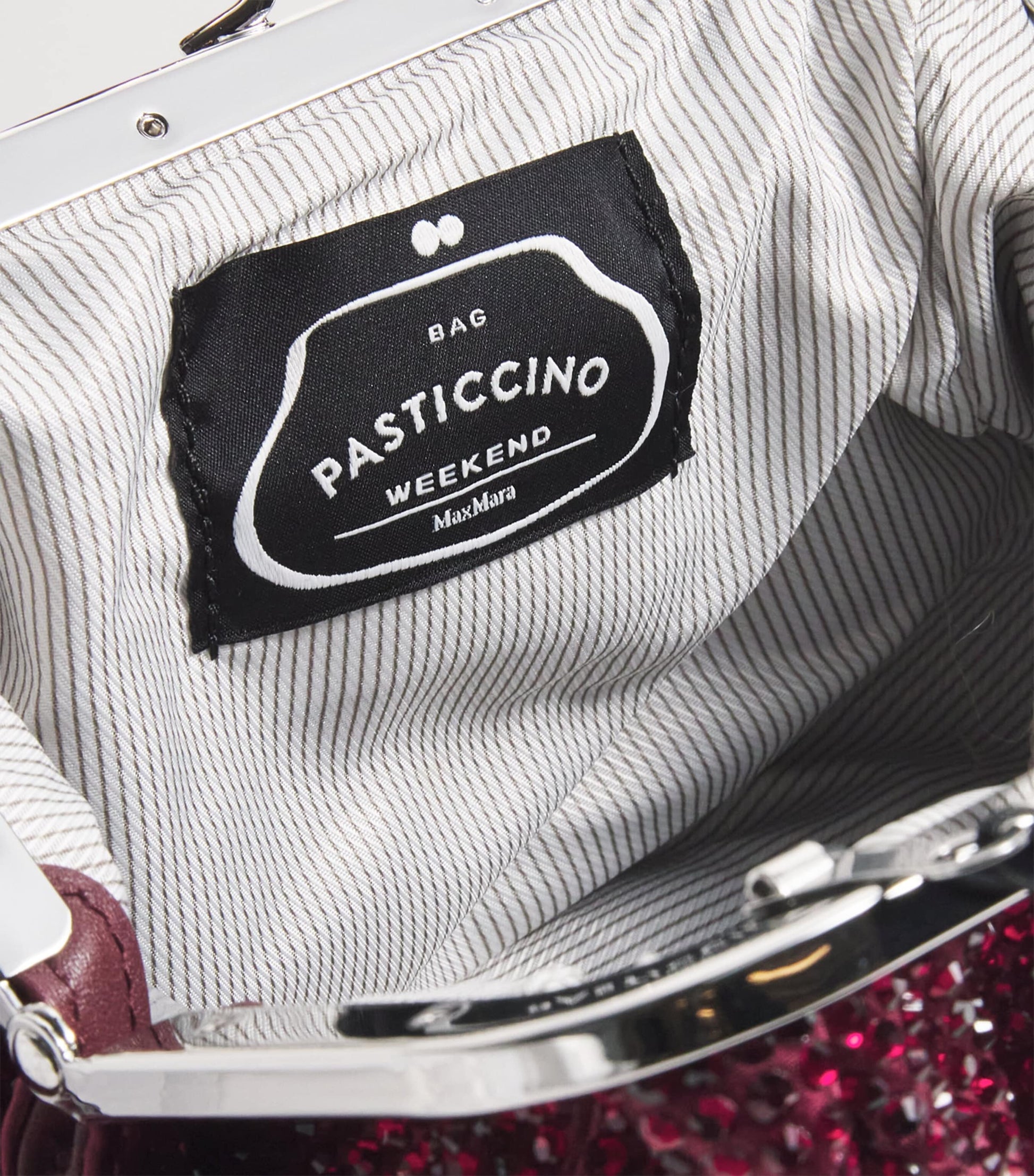 Weekend Max Mara Red Medium Embellished Pasticcino Clutch Bag