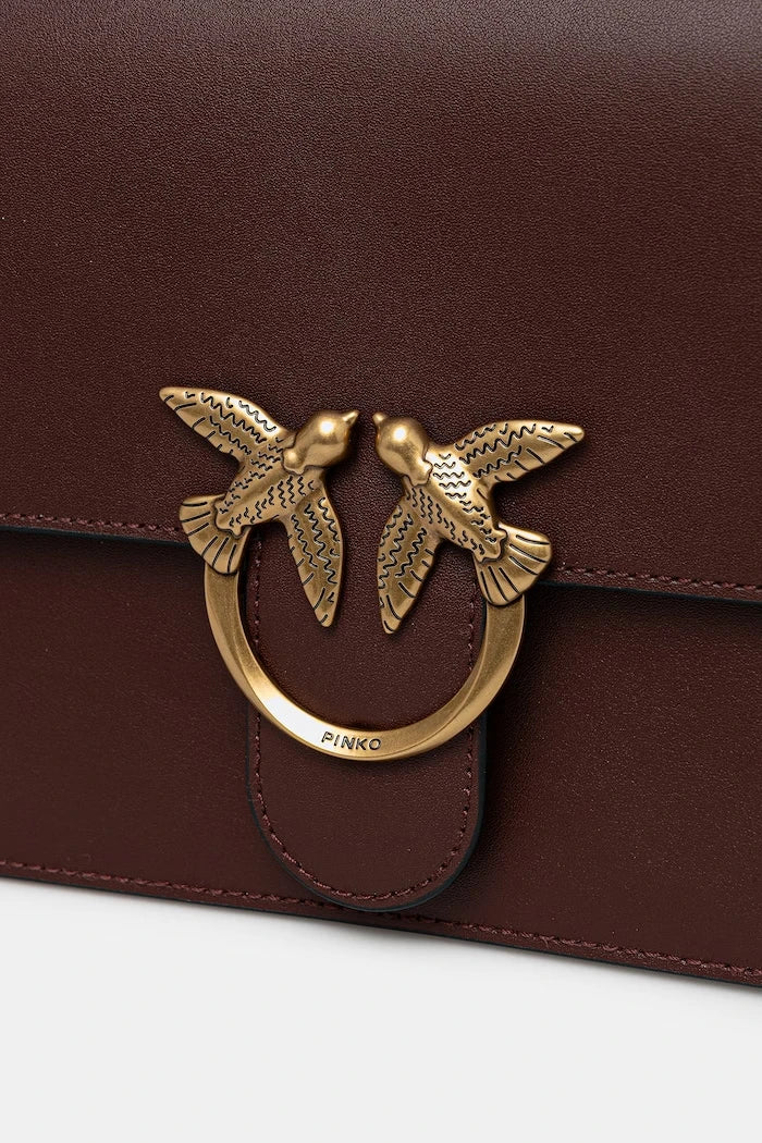 Pinko kadın deri crossbody çanta