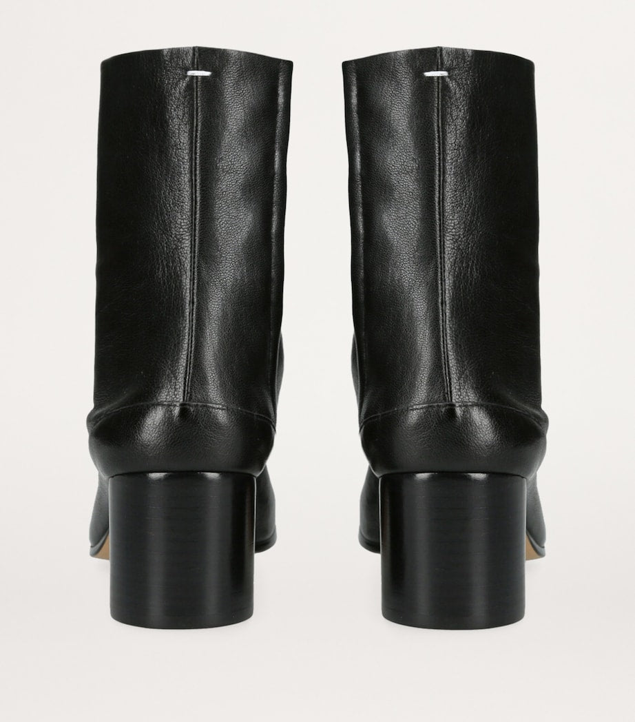 Maison Margiela Black Leather Tabi Boots 60